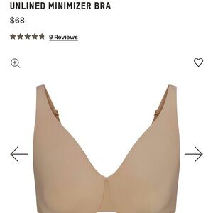 SKIMS Unlined Minimizer Bra - Nude